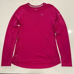Nike Long Sleeve Workout Top Pink Women’s Medium